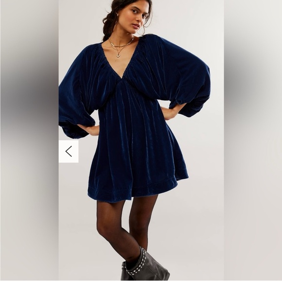 Free People Portia Velvet Dress - Picture 2 of 3